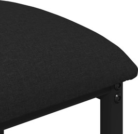 vidaXL Μπαρ σκαμπό Μαύρο 40 x 32 x 64 εκ Επεξεργασμένο Ξύλο