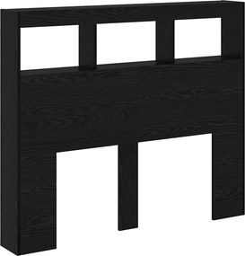 vidaXL Κεφαλάρι Μαύρη Οξυά 120 x 17 x 102 cm Επεξεργασμένο ξύλο