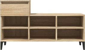 vidaXL Παπουτσοθήκη Sonoma Δρυς 102x36x60 εκ. από Επεξεργασμένο Ξύλο