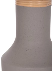 ΒΟΗΘΗΤΙΚΟ ΤΡΑΠΕΖΙ TRED(T) HM18169.03 FIBER CEMENT ΓΚΡΙ-ΦΥΣΙΚΟ RATTAN--Φ40x61Υεκ. - 0535723 - HM18169.03