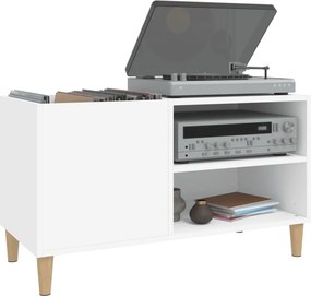 vidaXL Δισκοθήκη Λευκή 84,5 x 38 x 48 εκ. από Επεξεργασμένο Ξύλο