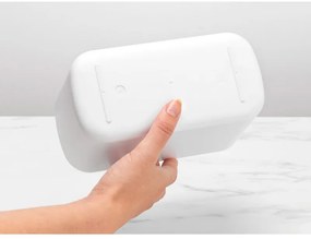 Κουτί αξεσουάρ μπάνιου Brabantia ReNew 1003494, Ανθεκτικό στη διάβρωση, Εσωτερικό διαχωριστικό, Αντιολισθητική βάση, Λευκό