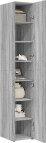 vidaXL Ντουλάπι Γκρι Sonoma 30x42,5x185 εκ. από Επεξεργασμένο Ξύλο