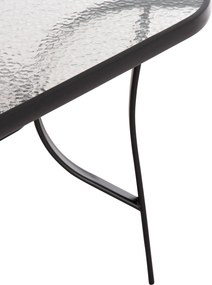 ΣΕΤ ΤΡΑΠΕΖΑΡΙΑΣ 5ΤΜΧ BRUNO HM5201.03 ΜΑΥΡΟ ΜΕΤΑΛΛΙΚΟ &amp; TEXTILENE