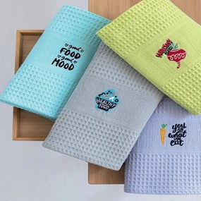 Πετσέτες Κουζίνας Nora100 (Σετ 4τμχ) Multi Palamaiki 50x70cm 100% Βαμβάκι