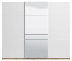 Ντουλάπα Mondego με Καθρέφτη 270 POG Artisan - Λευκή Λάκα 262.5x62.5x224 εκ. 262.5x62.5x224 εκ.