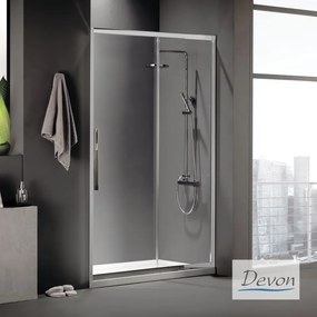 SLIDER 110 (107-111εκ) H.220 DEVON FLOW CLEAN-GLASS CHROME