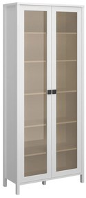 Βιτρίνα Δίφυλλη Marocco Λευκό 90x37x210,5cm TO-MARWITWYS2WHITE