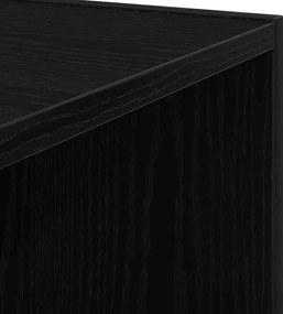vidaXL Γωνιακά ράφια Μαύρη Οξυά 33 x 33 x 67 cm Επεξεργασμένο ξύλο