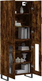 vidaXL Ντουλάπι Καπνιστή Δρυς 69,5x34x180 εκ. από Επεξεργασμένο Ξύλο