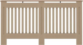 vidaXL Καπάκι Καλοριφέρ 2 pcs Καφέ 152 x 19 x 81,5 cm