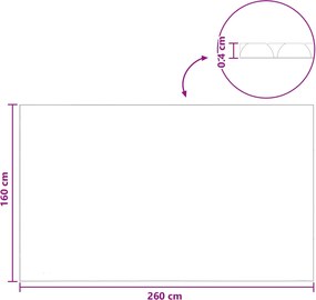 vidaXL Ηλιακή Κάλυψη Πισίνας Βαρέως Τύπου 260 x 160 εκ 200 μμ