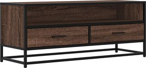vidaXL Ντουλάπι τηλεόρασης καφέ δρυς 100x34,5x40 cm