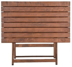 Τραπέζι Retto pakoworld μασίφ ξύλο οξιάς καρυδί εμποτισμού 100x60x71εκ - Ξύλο - 237-000011