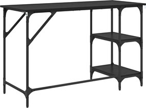 vidaXL Γραφείο Μαύρη Οξυά 120 x 50 x 75 cm Επεξεργασμένο ξύλο