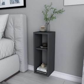 Κομοδίνο επιτοίχιο Sault Megapap χρώμα ανθρακί 23,2x22x59,6εκ.