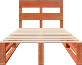 vidaXL Σκελετός Κρεβ. Χωρίς Στρώμα Καφέ Κεριού 90x200 εκ Μασίφ Πεύκο