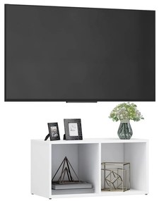 vidaXL Έπιπλο Τηλεόρασης Λευκό 72 x 35 x 36,5 εκ. από Επεξ. Ξύλο
