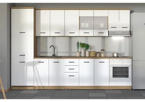 Ντουλάπι Κουζίνας Valencia BD60 Artisan - Λευκό Ματ 60x59,5x218,5 εκ.