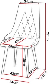 Καρέκλα S91-Mpez - 54.00Χ60.00Χ99.00cm