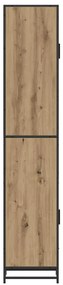 vidaXL Ντουλάπι Μπάνιου artisan δρυς 35 x 37.5 x 188.5 εκατοστά