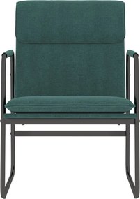 vidaXL Πολυθρόνα Σκούρο Πράσινο 55x64x80 εκ. Υφασμάτινη