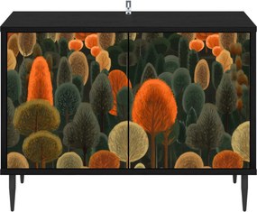 vidaXL Ντουλάπι TV ZAANDAM 69 x 33 x 50,5 εκ. Μαύρη Δρυς
