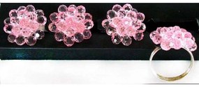 Δαχτυλίδια Για Πετσέτες (Σετ 4Τμχ.) 735204 Pink Ankor Metal