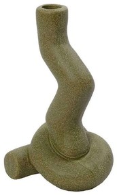 Κηροπήγιο Κεραμικό KLA335K4 11,2x21cm Green Espiel Κεραμικό