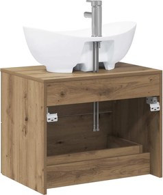 vidaXL Σετ Επίπλων Μπάνιου Artisan Δρυς Επεξεργασμένο Ξύλο