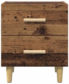 vidaXL Ντουλάπι κρεβατιού 2 pcs Παλαιό ξύλο 40 x 35 x 47.5 εκ
