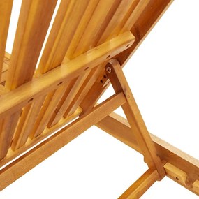 vidaXL Ξαπλώστρες 2 τεμ. με Ρόδες από Μασίφ Ξύλο Ακακίας