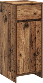vidaXL Ντουλάπι Μπάνιου Παλαιωμένο ξύλο 35 x 36,5 x 85 εκ.