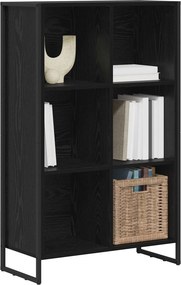 vidaXL Βιβλιοθήκη Μαύρη Οξυά 68 x 30 x 108 cm Επεξεργασμένο Ξύλο