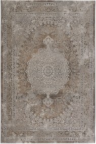 Χαλί Segovia 34154 970 Brown-Grey Βιοκαρπέτ 80X220cm