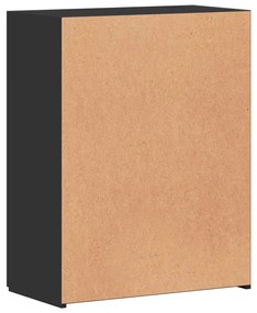 vidaXL Αρχειοθήκη Μαύρη 60 x 32 x 77,5 εκ. από Επεξεργασμένο Ξύλο
