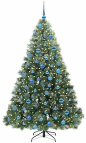 vidaXL Τεχνητό Χριστουγεννιάτικο Δέντρο Πράσινο 180 cm ΠΕ και PVC