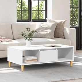 vidaXL Τραπεζάκι σαλονιού Λευκό 102 x 55 x 35 εκ Επεξεργασμένο ξύλο