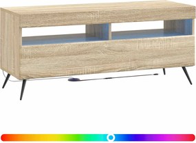 vidaXL Ντουλάπα LED Τηλεόρασης Sonoma Δρυς Επεξεργασμένο Ξύλο