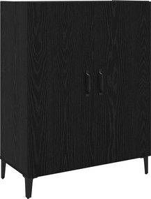 vidaXL Highboard 2 pcs Μαύρη Οξυά Επεξεργασμένο ξύλο