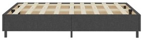 Πλαίσιο Κρεβατιού Boxspring Γκρι 140 x 200 εκ. Υφασμάτινο - Γκρι