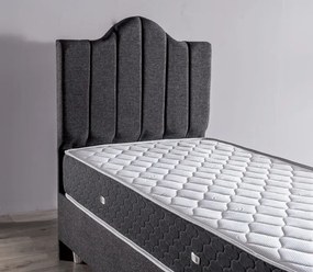 Stewehome Μονό Κρεβάτι Ανθρακί με Ανυψούμενη Βάση 90x190 cm