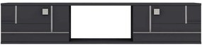 Έπιπλο Τηλεόρασης Επιτοίχιο Aredam 475OLV3302 150x29,6x25,6cm Anthracite-Silver