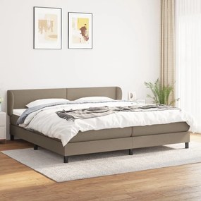 ΚΡΕΒΑΤΙ BOXSPRING ΜΕ ΣΤΡΩΜΑ TAUPE 200X200 ΕΚ. ΥΦΑΣΜΑΤΙΝΟ 3126113