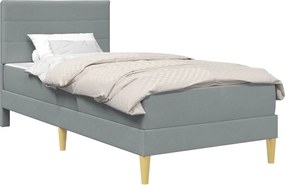 vidaXL Σκελετός Κρεβατιού Ανοιχτό γκρι 80 x 200 cm Πολυεστέρας