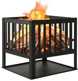vidaXL Τζάκι Εξωτερικού Χώρου 40 x 40 x 40 εκ. Ατσάλινο