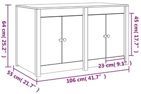 ΝΤΟΥΛΑΠΙ ΚΟΥΖΙΝΑΣ ΕΞ ΧΩΡΟΥ 106X55X64ΕΚ ΜΑΣΙΦ ΞΥΛΟ ΨΕΥΔΟΤΣΟΥΓΚΑΣ 832340