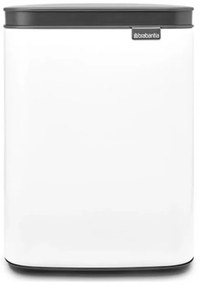 Κάδος Brabantia Bo Small 1006621, 4 L, Ομαλό και αθόρυβο άνοιγμα, Αντιολισθητική βάση, Λευκό