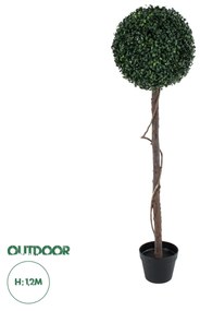 GloboStar® Artificial Garden BUXUS 20407 Τεχνητό Διακοσμητικό Φυτό Πυξός Υ120cm