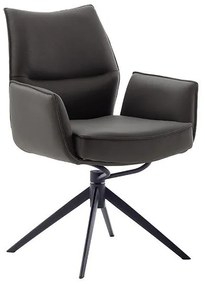 Bali Καρεκλα Relax Μαύρη + Υποπόδιο 83x86x102 cm